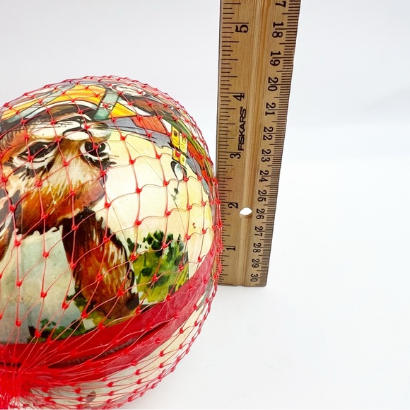 NEW Vintage West Germany Paper Mache Easter Egg Container Bunny Bike *Read - Picture 7 of 7